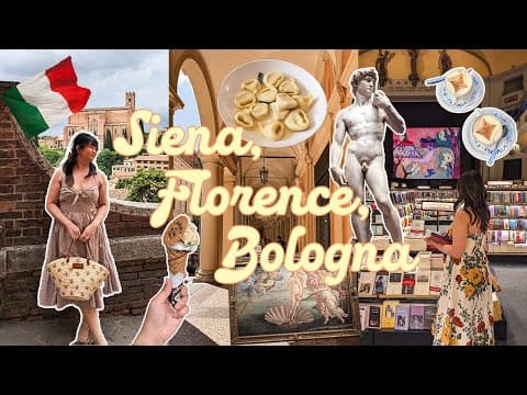 ITALY VLOG 🍝 Siena, Florence, Bologna and a day trip to Montefioralle 🇮🇹
