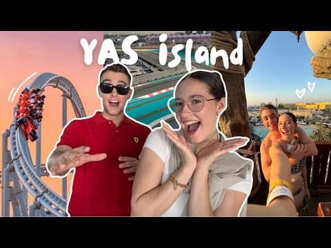 OUR FIRST TIME ON YAS ISLAND, ABU DHABI | Jasmin and James