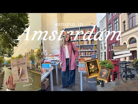 autumn in Amsterdam: travel vlog 🍂📚🏠 (bookshopping, utrecht, museums + haul)