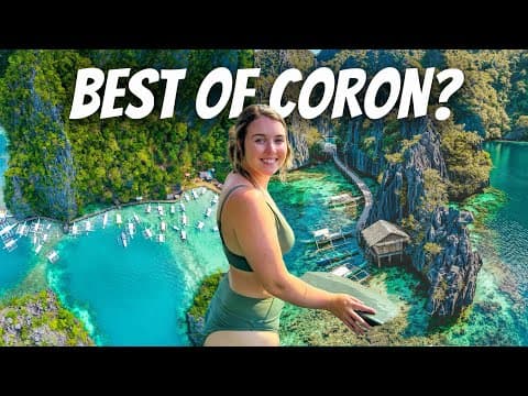 🇵🇭 Our Favorite Day in The Philippines | $80 PRIVATE TOUR Coron Island Super Ultimate Boat Tour