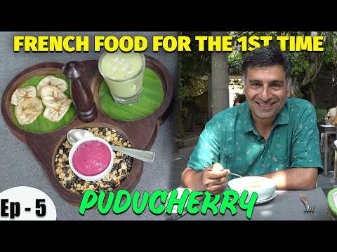 EP 5 Pondicherry, French food, Marina beach,Thing to do in Puducherry in a Day.