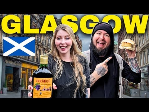24 Hours in GLASGOW, SCOTLAND 🏴 - Should Tourists COME HERE? (Barras Market & SCOTTISH FOOD)