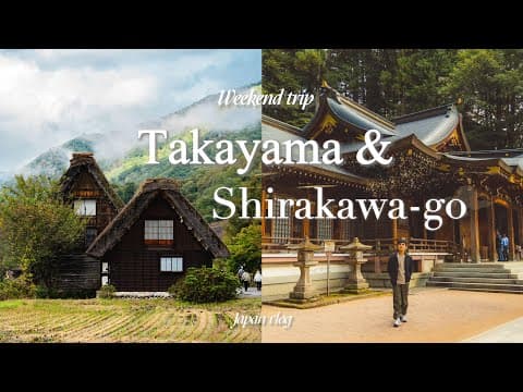 Autumn trip to Takayama and Shirakawa-go | Journey to the Japanese countryside | travel vlog