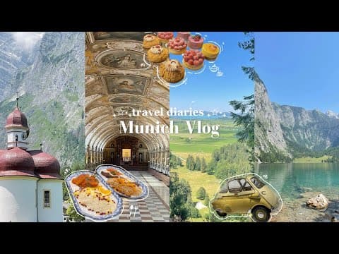 Travel diaries🧳 : Munich Vlog 🇩🇪 | Neuschwanstein castle, Königssee, Munich Residenz, BMW, food…