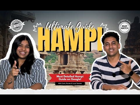Ultimate Hampi Guide 2026 | Where to Stay, Eat, and Save Time & Money!