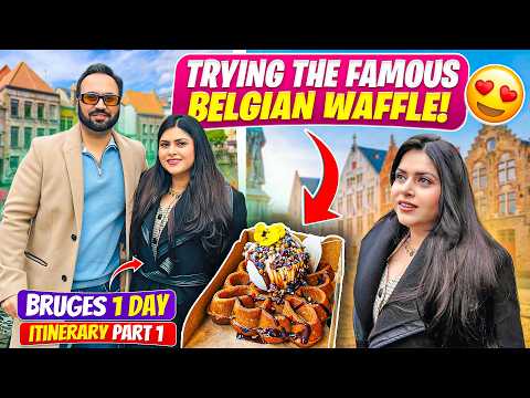 Trying The Famous Belgian Waffle 😍 | Belgium Road Trip From UK 🇬🇧| Indian Vlogger