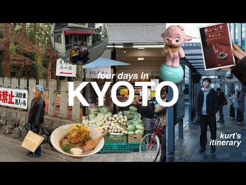 4 days in kyoto, japan | kurt's food tour & 24 hours in osaka