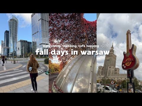 poland travel vlog🇵🇱 | a cozy week in warsaw, cafe hopping, shopping, skyline