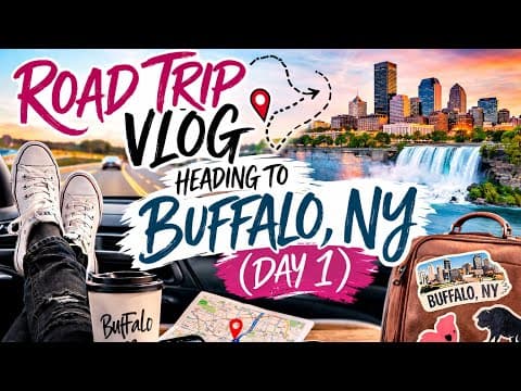 Road Trip Vlog | Heading to Buffalo, NY (Day 1), ROOM TOUR|