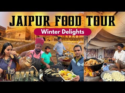 Jaipur Street Food Tour | Famous Rajasthani Snacks & Hidden Food Street 😍