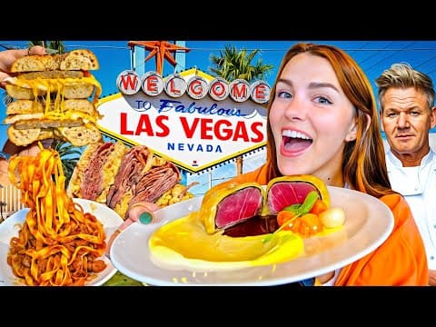 Everything I Ate Walking the Entire Las Vegas Strip! | Karissa Eats the Streets Ep. 2!