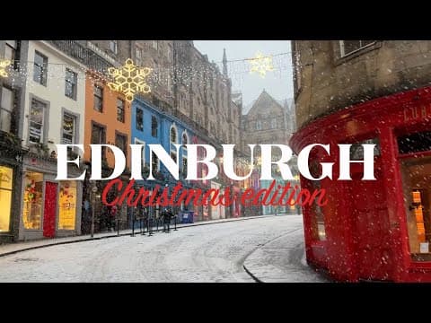 🏴❄️🎄CHRISTMAS MAGIC in EDINBURGH | A Festive winter getaway TRAVEL VLOG