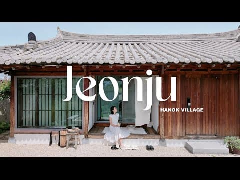 Korea travel vlog | Jeonju Hanok Village, Traditional Korean food, cafes