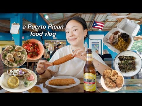 What I ate in PUERTO RICO 🇵🇷 | steak in the mountains, alcapurrias, quesitos, and lechon!