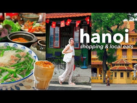HANOI is intense! š»š³šµāš« local food, hidden cafes, shopping & culture shock | korea to vietnam travel