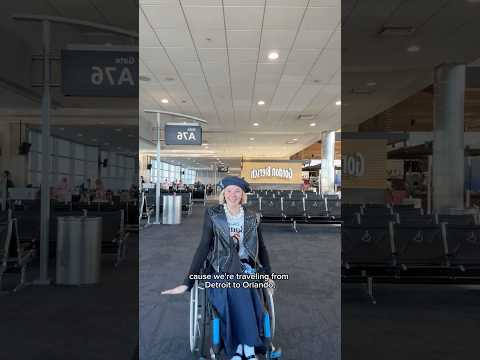 Solo travel vlog: Detroit to Orlando ♿️🐭💫