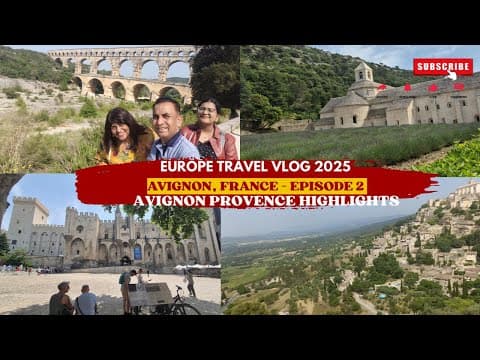 Episode 2 | Europe Travel Vlog 2025 | Avignon, France – Roman History & Medieval Charm in Provence