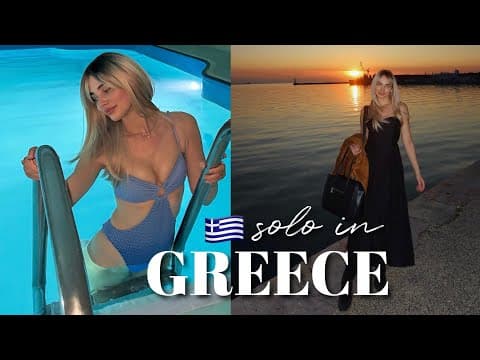 SOLO in GREECE VLOG ✈️ 🇬🇷 travel w me to Thessaloniki