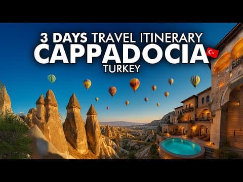 Cappadocia Turkey Travel Guide: 3 Days Itinerary in Cappadocia Vlog 4K