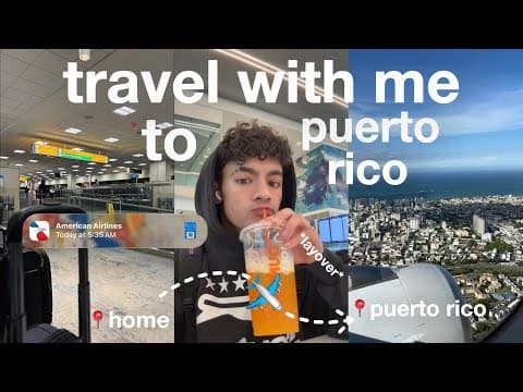 travel with me to PUERTO RICO | airport + travel vlog