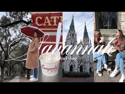 SAVANNAH WEEKEND VLOG ⛲️ Best food, coffee shops, & exploring the city