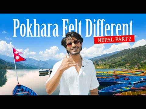 Kathmandu to Pokhara 🇳🇵 | Missed Sunset, Rainy Flight & Phewa Lake | Nepal Episode 2
