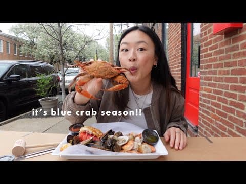 A foodie weekend in Baltimore and Washington D.C. 🦀🦀 | EVERYTHING I ate + seeing cherry blossoms!