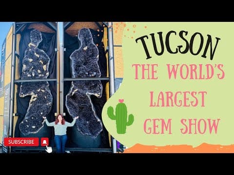 TUCSON GEM SHOW| The World’s Largest Gem Show| Travel Vlog 💎🌵