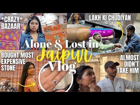 akeli LADKI in JAIPUR VLOG | Hawa Mahal, Bazaar & Surviving a Broken iPhone 💔🥹, my NEW CRUSH