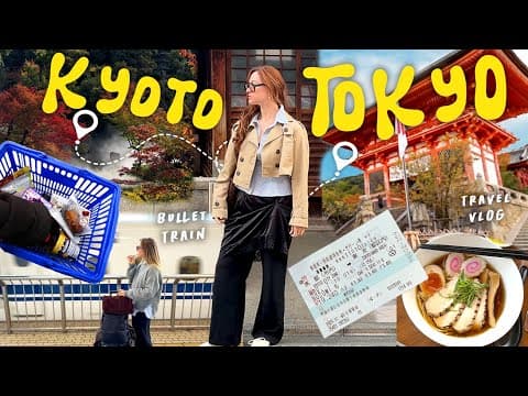 Alisha Travel Diaries: Exploring Kyoto, Japanese Snack Haul, and Bullet Train to Tokyo!