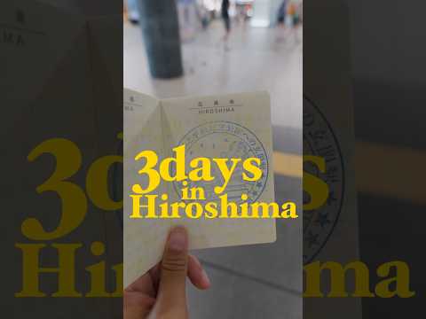 Hiroshima in 3 days #japan #travel #hiroshima