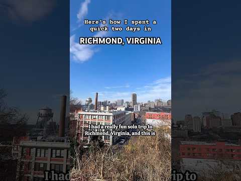 Quick two day trip in Richmond, VA! #explorevirginia #rva #richmondva #travelvlog #minivlog #amtrak