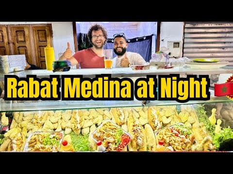 Rabat Medina at Night 🇲🇦 Moroccan Street Food & the Magic of Morocco’s Capital