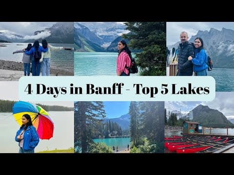 4 Days Trip to BANFF in Summer - Lake Louise, Moraine lake - Peace in Mountains