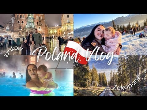 KRAKOW TO ZAKOPANE WITH 4 KIDS 🇵🇱 | Poland Winter Family Travel Vlog ❄️