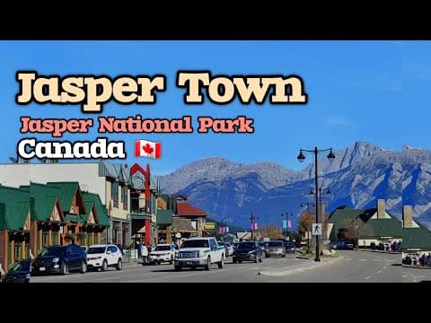 Jasper Alberta Canada | Jasper Town walking Tour just before wildfire 2024 #Canada #alberta #Jasper