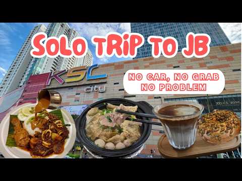 JB Solo Day Trip EP1 | By Bus/Train from Singapore🇸🇬 🇲🇾 KSL Eat, Shopping & Massage 新山一日游