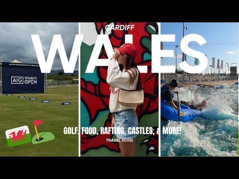 I only had 4 DAYS in Cardiff, Wales 🇬🇧 | Travel Vlog | Chaos, Castles, Food & Golf!