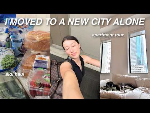 MOVING TO KANSAS CITY ALONE at 25 ✨ Grocery Haul, Unpacking, & Starting Fresh