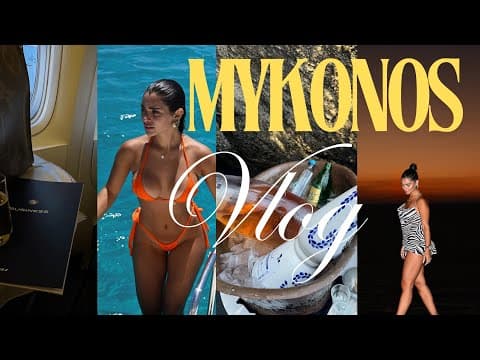 MYKONOS VLOG | travel, nightlife, beach, grwm, dinners & shopping Mykonos, Greece ♡ Guide