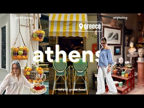 first time in ATHENS… and we’re OBSESSED 🇬🇷🍋 (vlog part 1 | slow travel vibes)