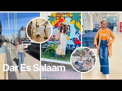 TRAVEL VLOG: Spend 24 Hours with me in DAR ES SALAAM, TANZANIA 🇹🇿| Kariakoo Market| Shopping Haul🇳🇦