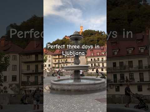Check out our itinerary for a perfect 3 days in Ljubljana, Slovenia! #travel #europetravel