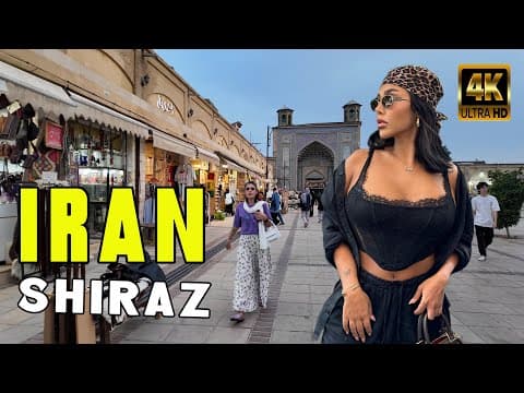 Iran 🇮🇷 Shiraz / Walking Tour 4K 60Fps Above The Underpass Zand / 2024 REAL LIFE VLOG