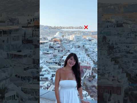5 mistakes NOT to make in Santorini 🇬🇷🤍 #santorini #greece #traveltips